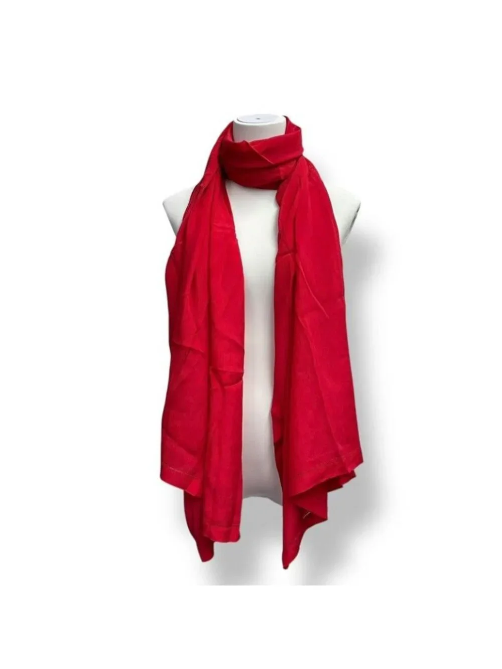 Dior Scarf Shawl Silk Red